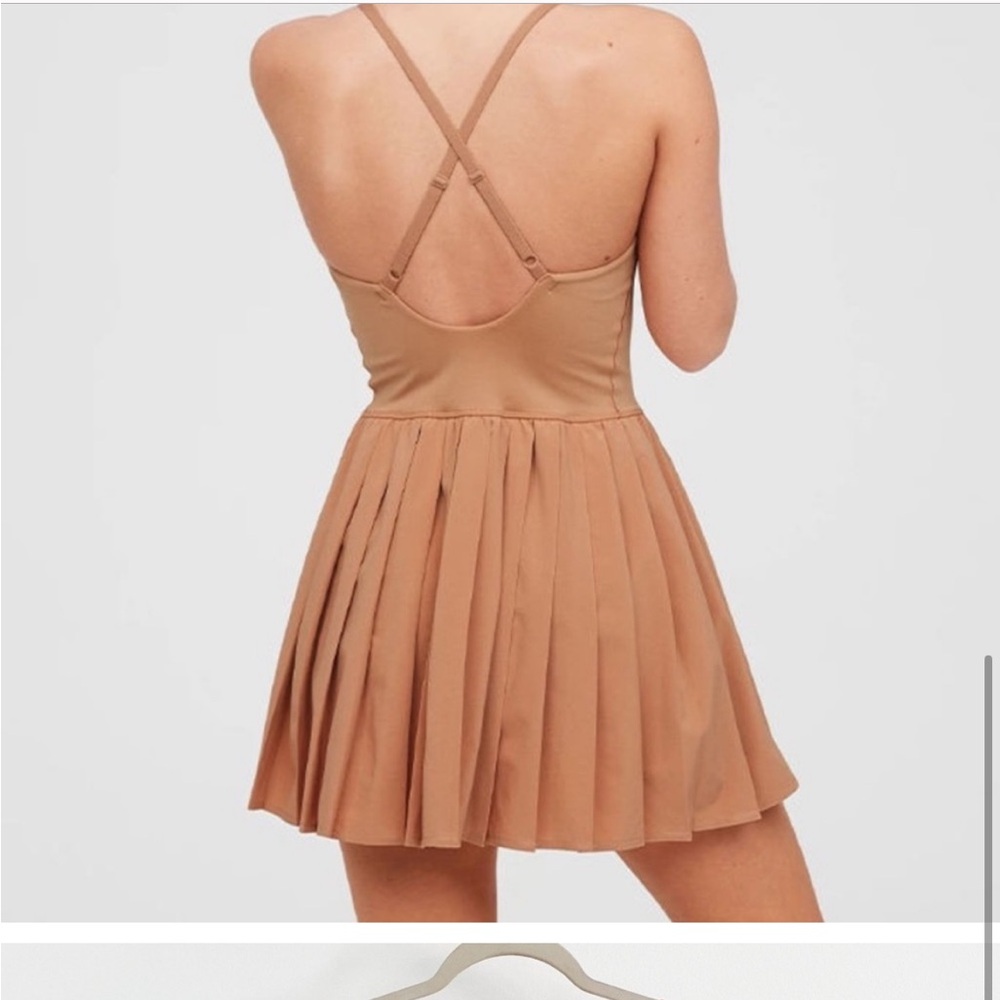 Aerie Tan Real me pleated Dress - Picture 10 of 10
